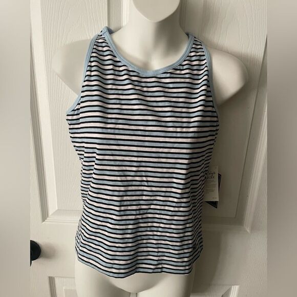 🆕 Everlast CoolMax Moisture Wicking Striped Stretch Sport Tank Women's XL - Picture 1 of 6